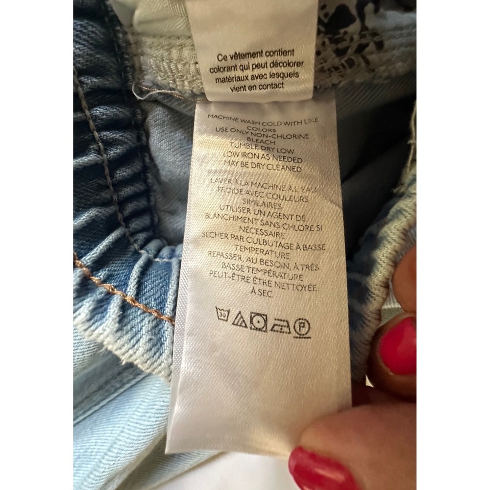 We The Free Free People Barrel Bright-Eyed Low-Slung Jeans in Moonstone Blue M - Picture 12 of 14